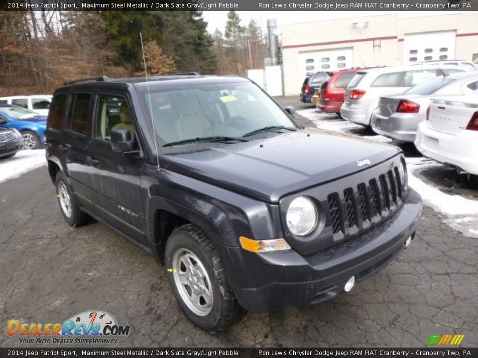 2014 Jeep Patriot Sport Maximum Steel Metallic / Dark Slate Gray/Light Pebble Photo #4