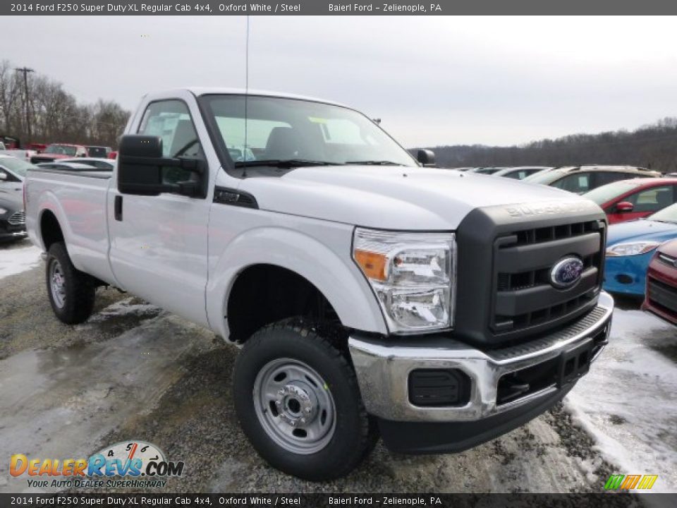 2014 Ford F250 Super Duty XL Regular Cab 4x4 Oxford White / Steel Photo #2