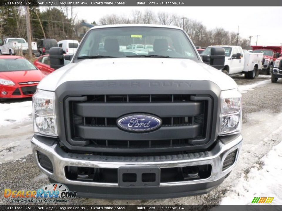 2014 Ford F250 Super Duty XL Regular Cab 4x4 Oxford White / Steel Photo #3