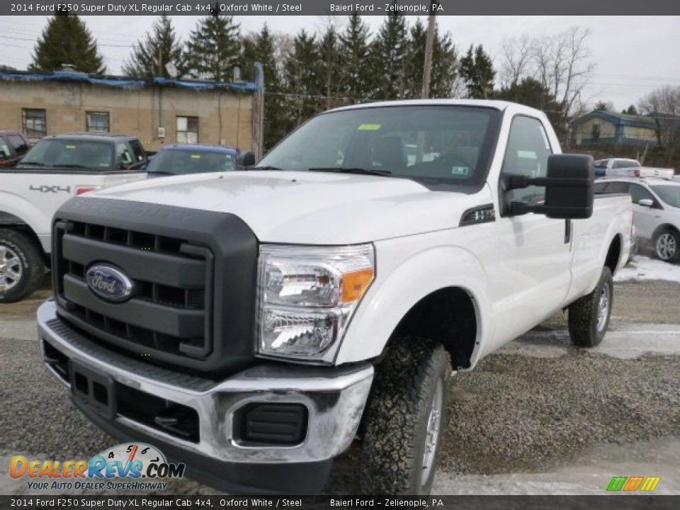 2014 Ford F250 Super Duty XL Regular Cab 4x4 Oxford White / Steel Photo #4