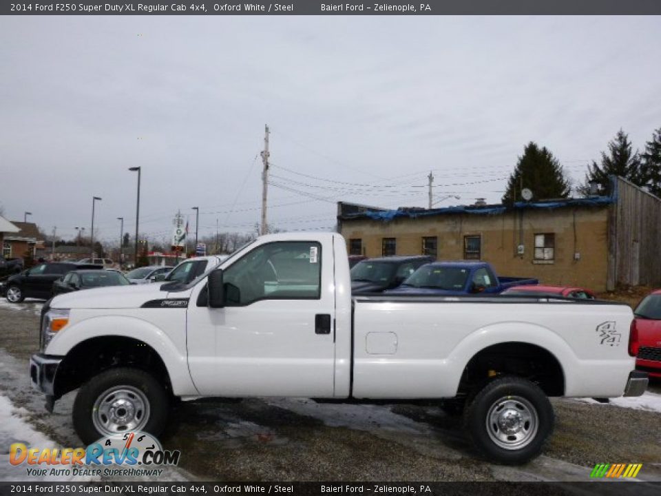 2014 Ford F250 Super Duty XL Regular Cab 4x4 Oxford White / Steel Photo #5