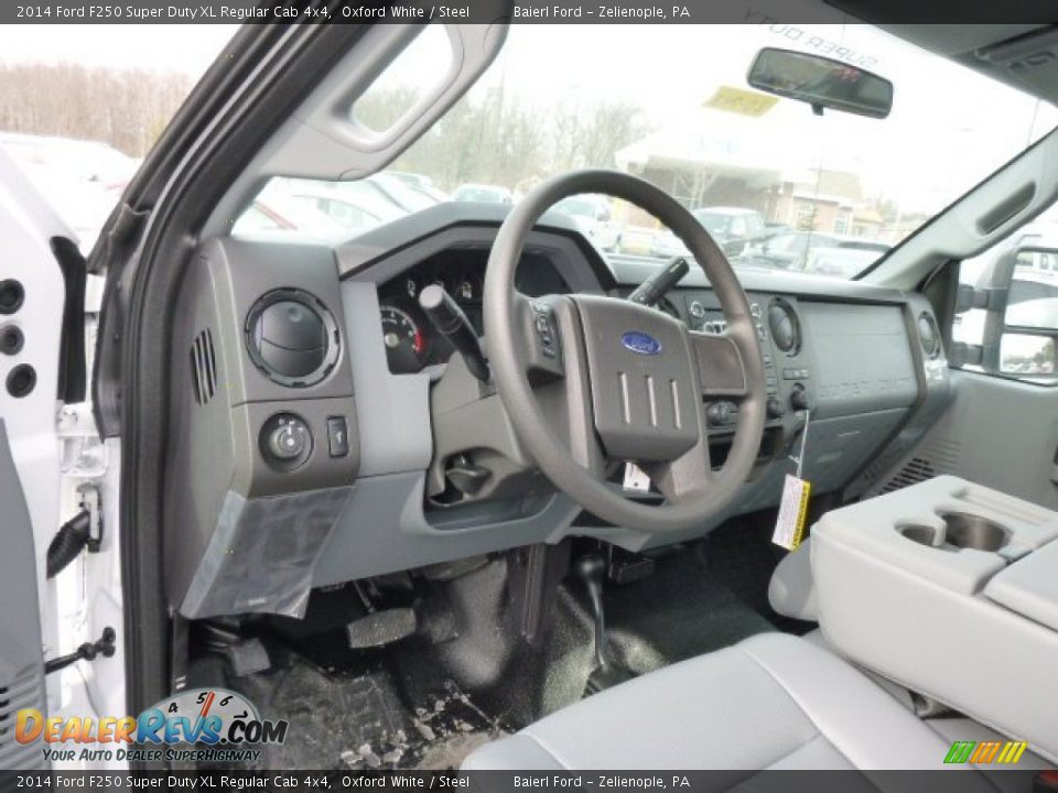 2014 Ford F250 Super Duty XL Regular Cab 4x4 Oxford White / Steel Photo #11