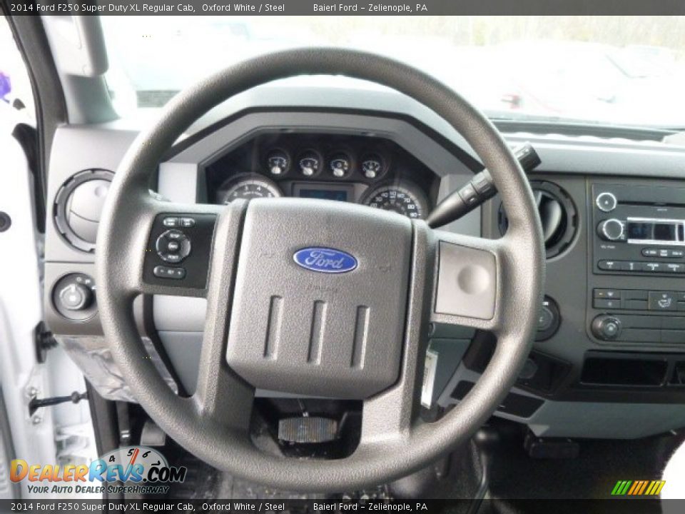 2014 Ford F250 Super Duty XL Regular Cab Steering Wheel Photo #16