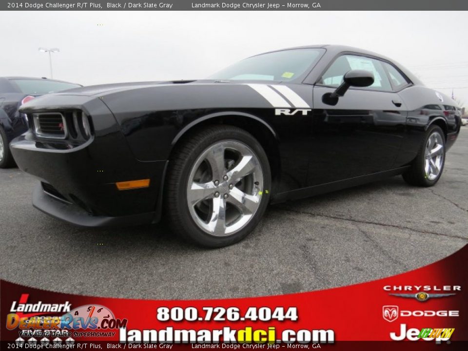 2014 Dodge Challenger R/T Plus Black / Dark Slate Gray Photo #1