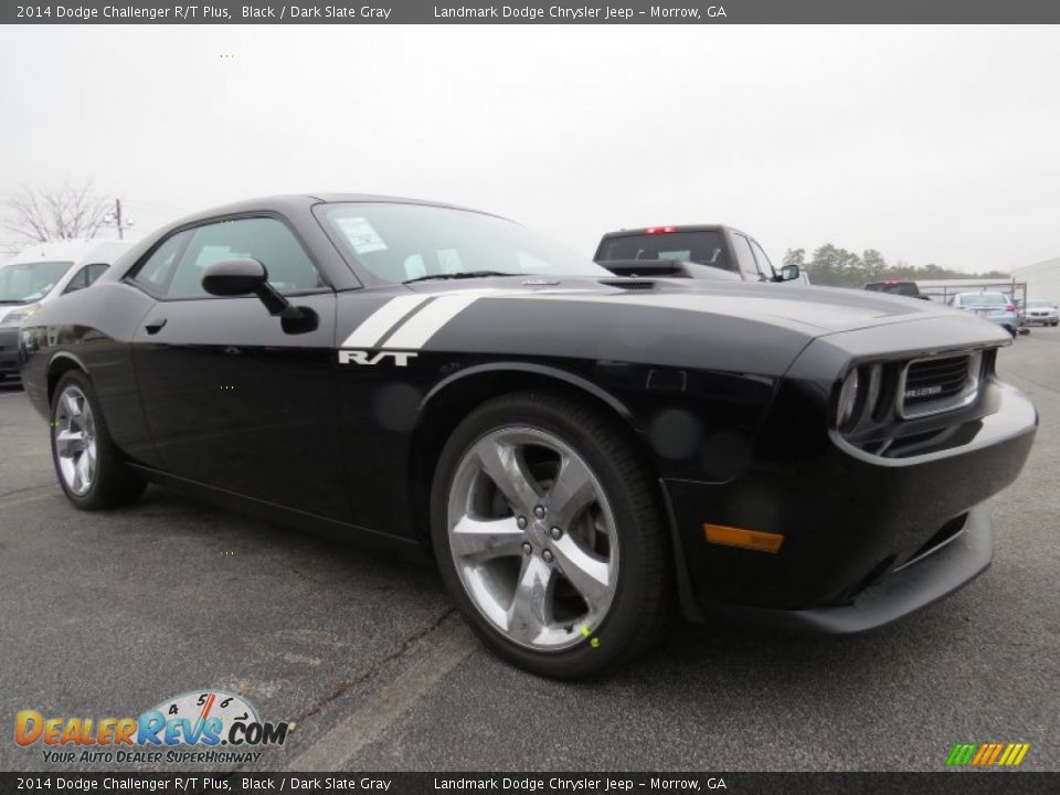 2014 Dodge Challenger R/T Plus Black / Dark Slate Gray Photo #4