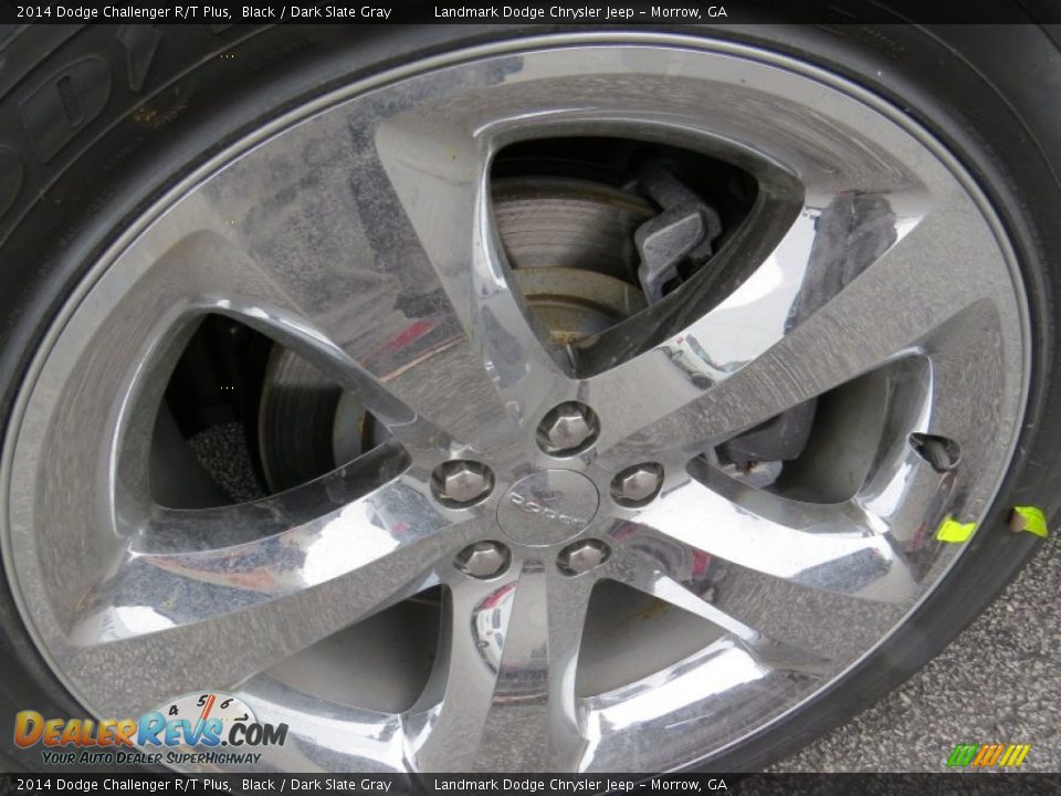 2014 Dodge Challenger R/T Plus Black / Dark Slate Gray Photo #6