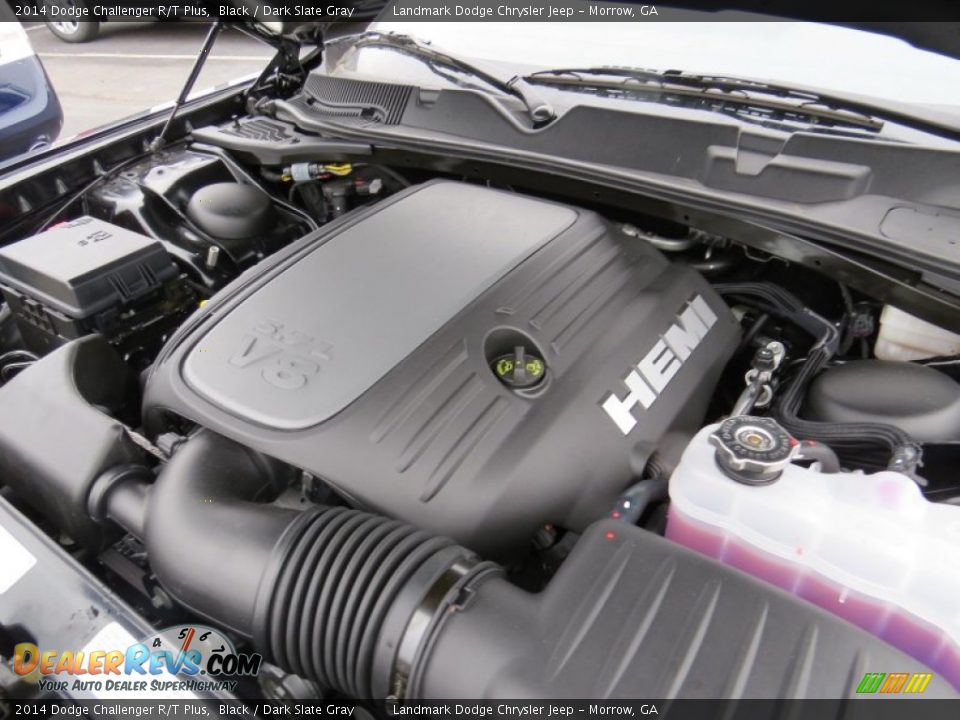 2014 Dodge Challenger R/T Plus Black / Dark Slate Gray Photo #10