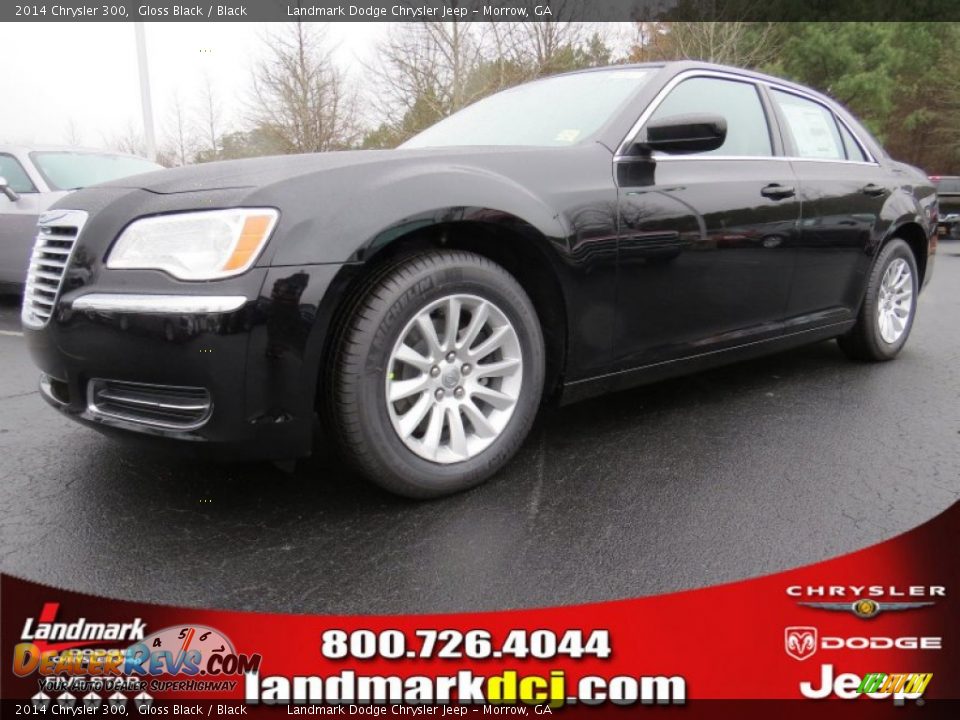 2014 Chrysler 300 Gloss Black / Black Photo #1