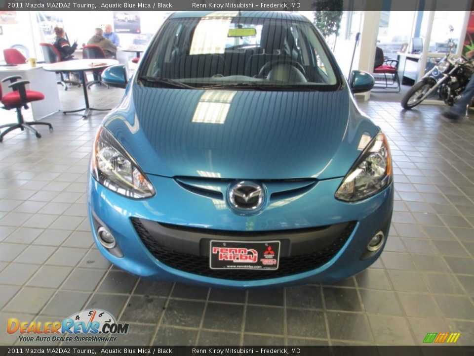 2011 Mazda MAZDA2 Touring Aquatic Blue Mica / Black Photo #2