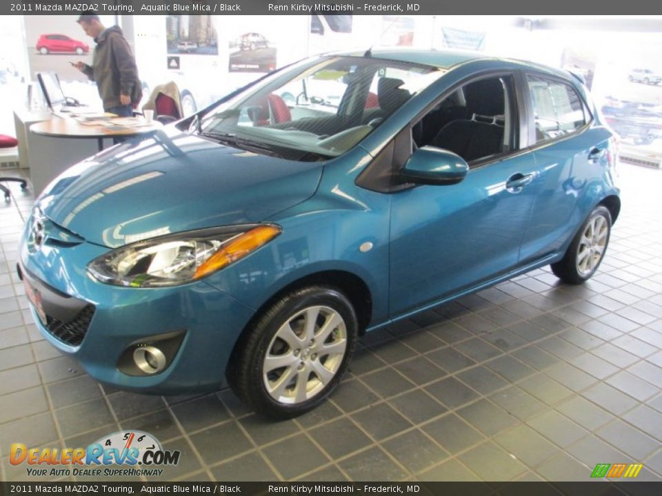 2011 Mazda MAZDA2 Touring Aquatic Blue Mica / Black Photo #3
