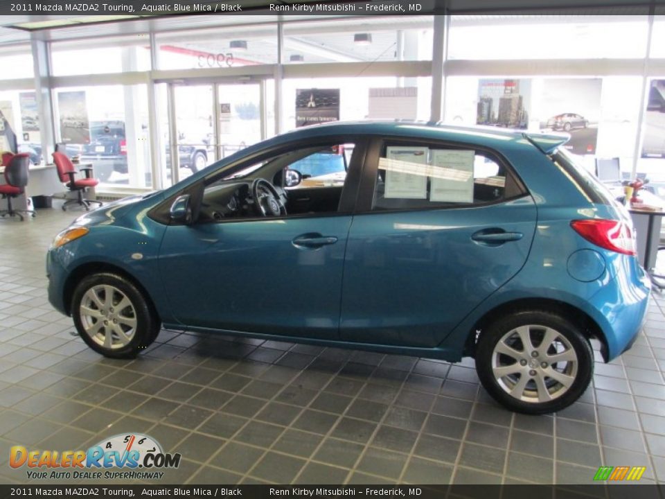 2011 Mazda MAZDA2 Touring Aquatic Blue Mica / Black Photo #4