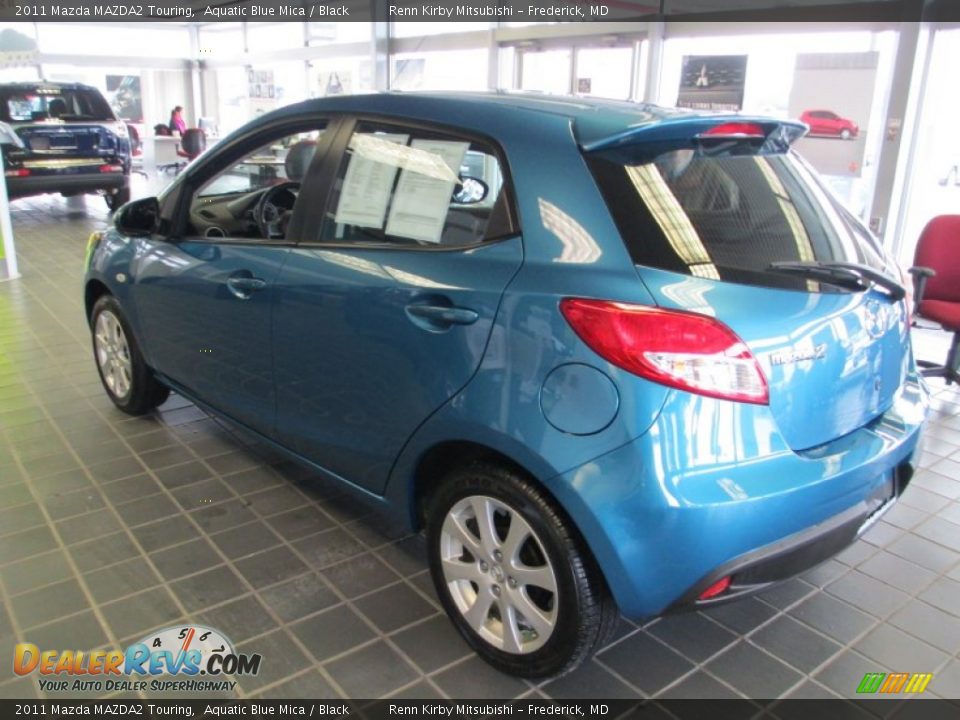 2011 Mazda MAZDA2 Touring Aquatic Blue Mica / Black Photo #5