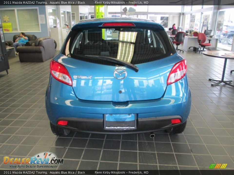 2011 Mazda MAZDA2 Touring Aquatic Blue Mica / Black Photo #6