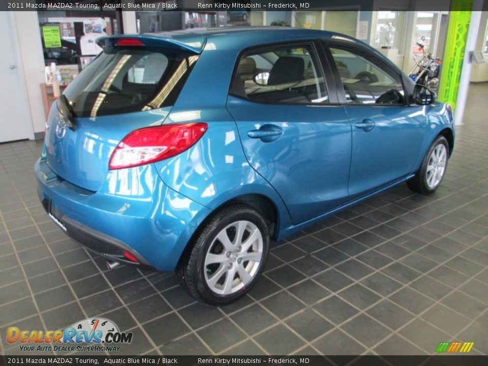 2011 Mazda MAZDA2 Touring Aquatic Blue Mica / Black Photo #7