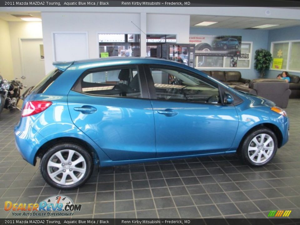 2011 Mazda MAZDA2 Touring Aquatic Blue Mica / Black Photo #8