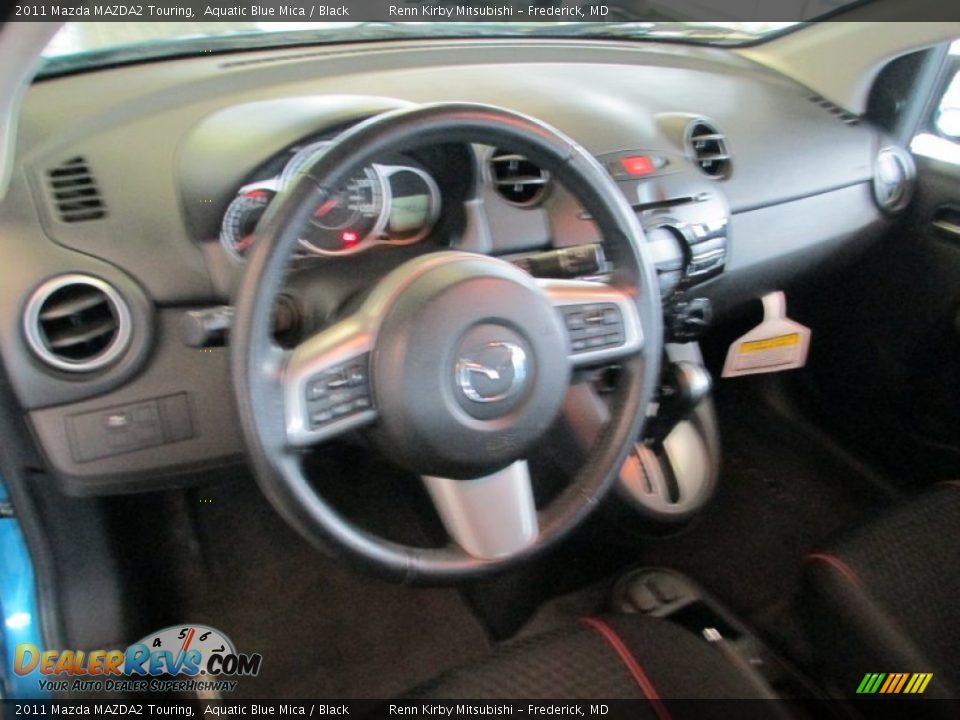 2011 Mazda MAZDA2 Touring Aquatic Blue Mica / Black Photo #11