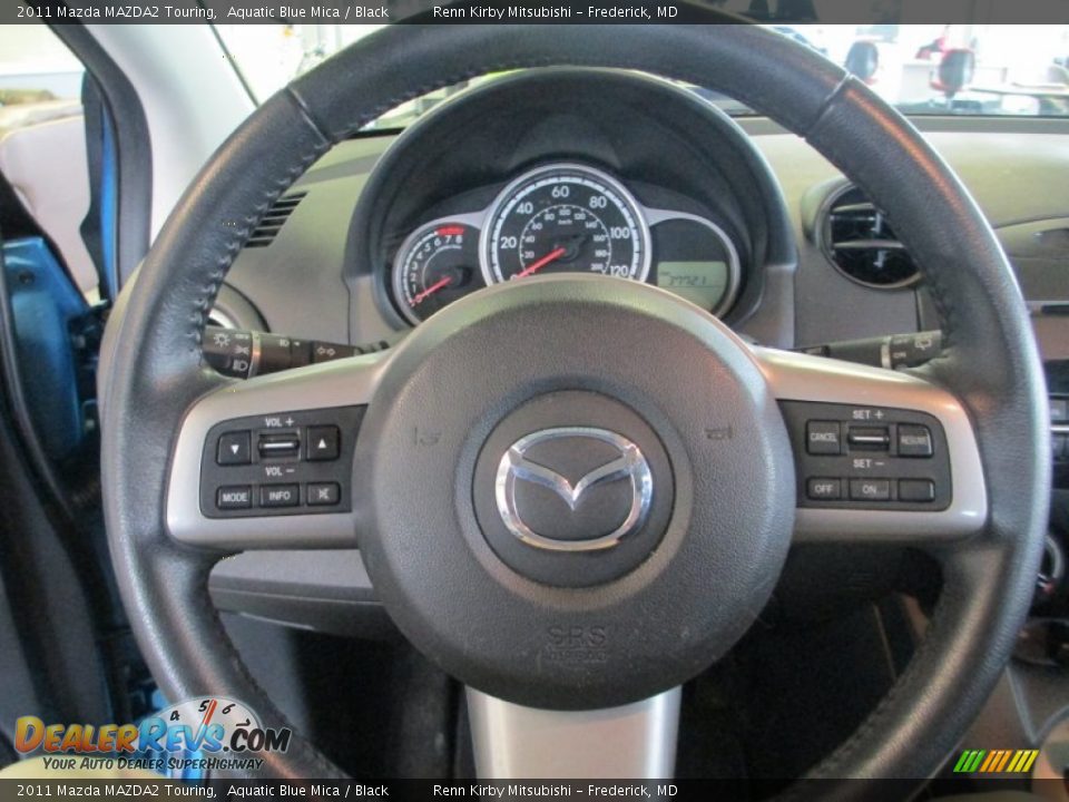2011 Mazda MAZDA2 Touring Aquatic Blue Mica / Black Photo #19