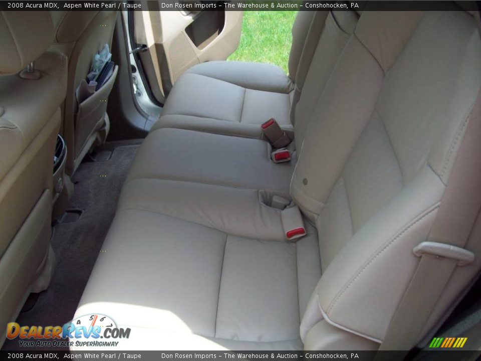 2008 Acura MDX Aspen White Pearl / Taupe Photo #2