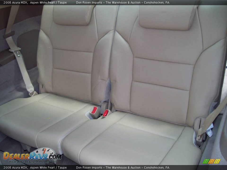 2008 Acura MDX Aspen White Pearl / Taupe Photo #3