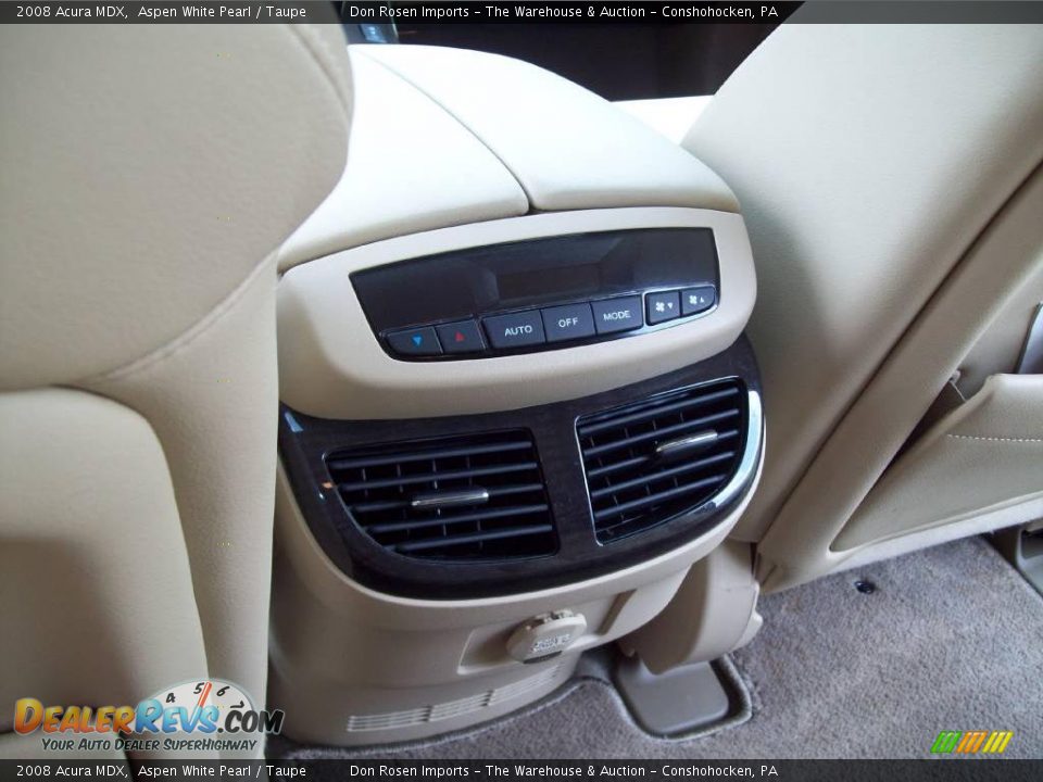 2008 Acura MDX Aspen White Pearl / Taupe Photo #4