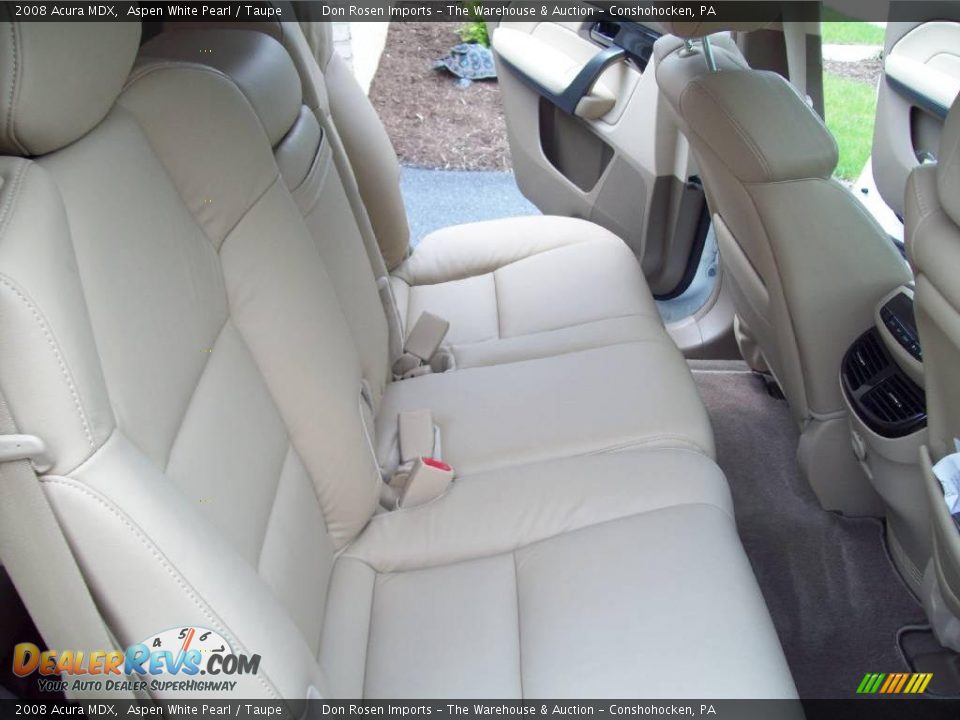 2008 Acura MDX Aspen White Pearl / Taupe Photo #5