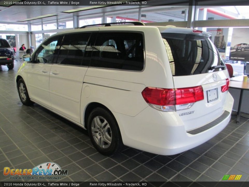 2010 Honda Odyssey EX-L Taffeta White / Beige Photo #5