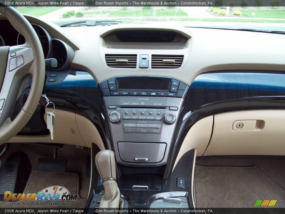 2008 Acura MDX Aspen White Pearl / Taupe Photo #7