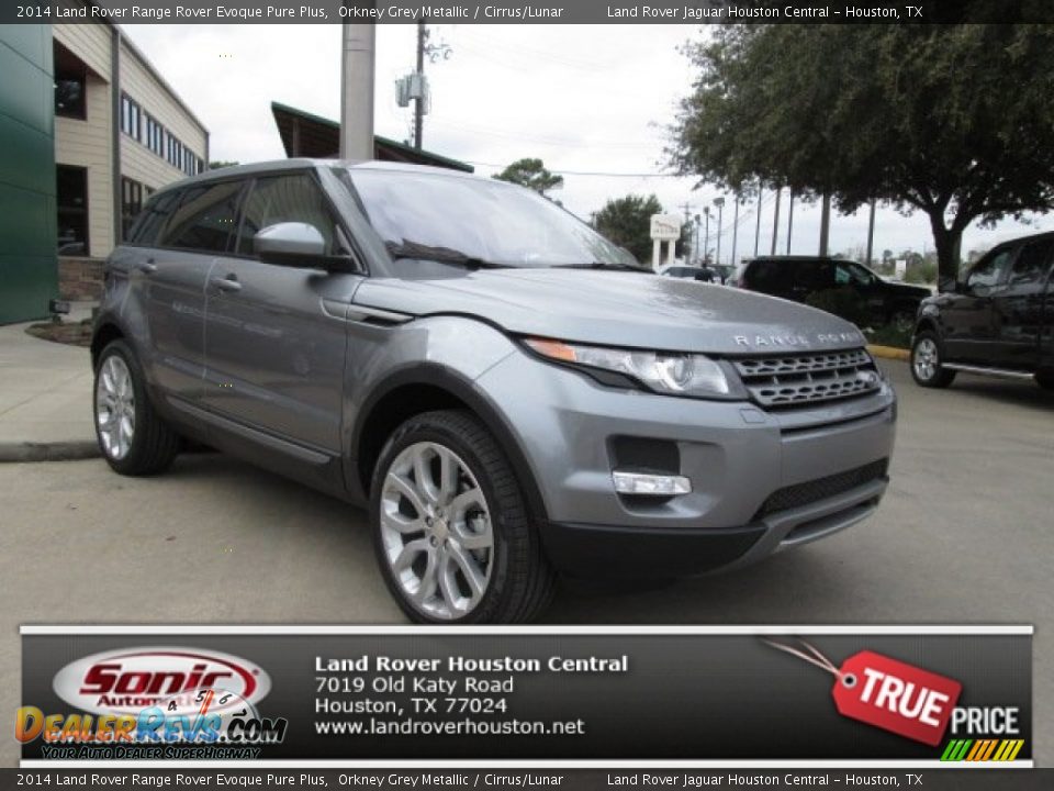 2014 Land Rover Range Rover Evoque Pure Plus Orkney Grey Metallic / Cirrus/Lunar Photo #1