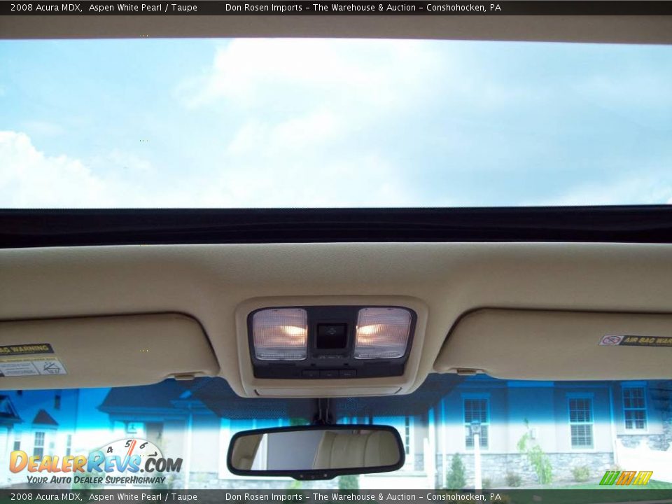 2008 Acura MDX Aspen White Pearl / Taupe Photo #8