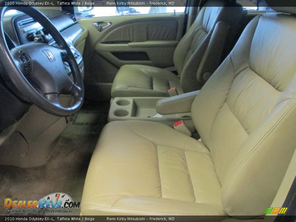 2010 Honda Odyssey EX-L Taffeta White / Beige Photo #10