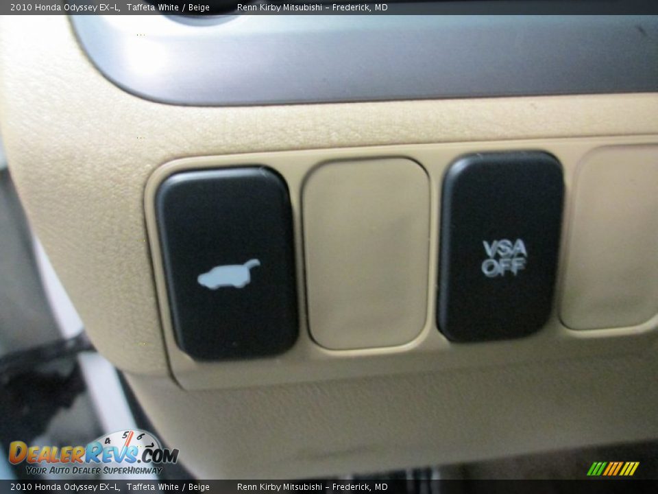 2010 Honda Odyssey EX-L Taffeta White / Beige Photo #15