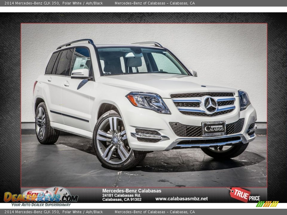 2014 Mercedes-Benz GLK 350 Polar White / Ash/Black Photo #1