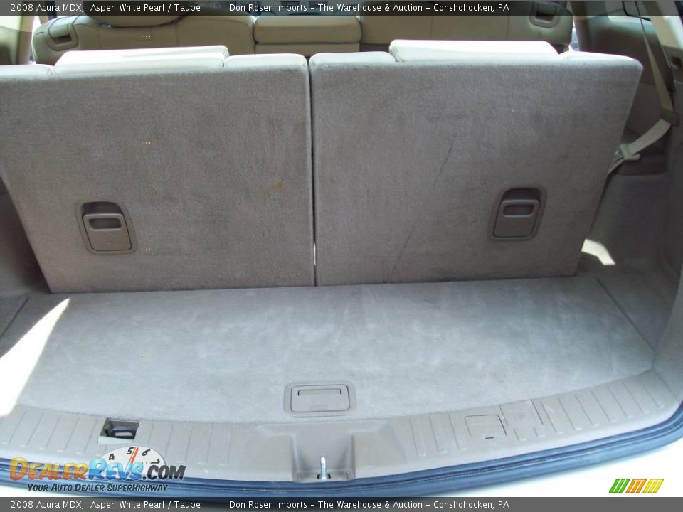 2008 Acura MDX Aspen White Pearl / Taupe Photo #13