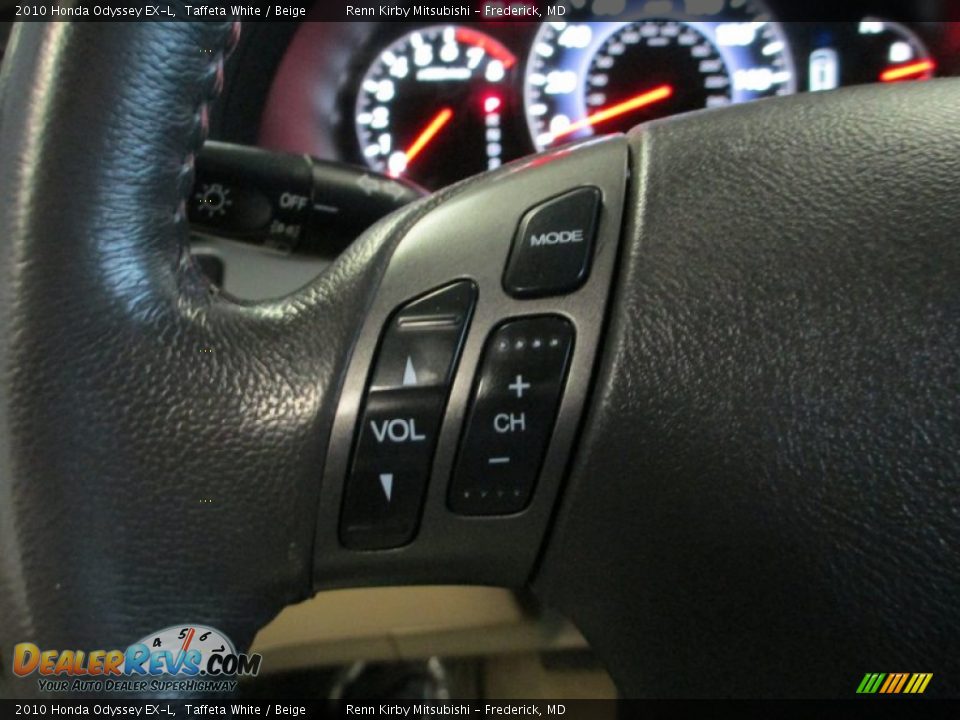 2010 Honda Odyssey EX-L Taffeta White / Beige Photo #22