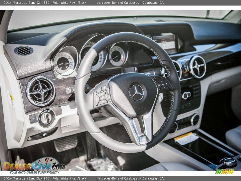 2014 Mercedes-Benz GLK 350 Polar White / Ash/Black Photo #5