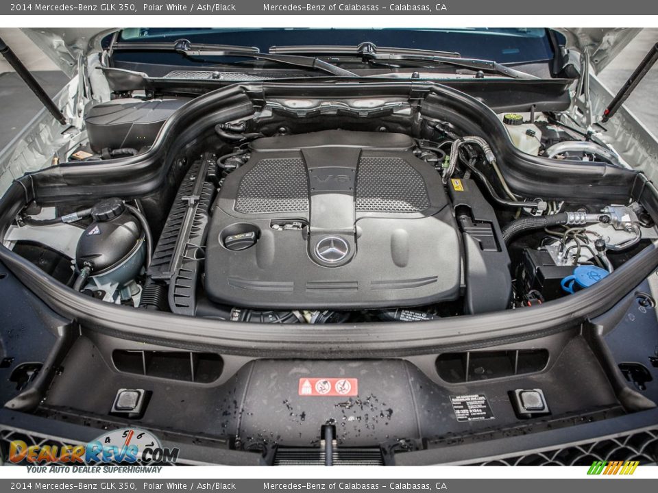 2014 Mercedes-Benz GLK 350 Polar White / Ash/Black Photo #9