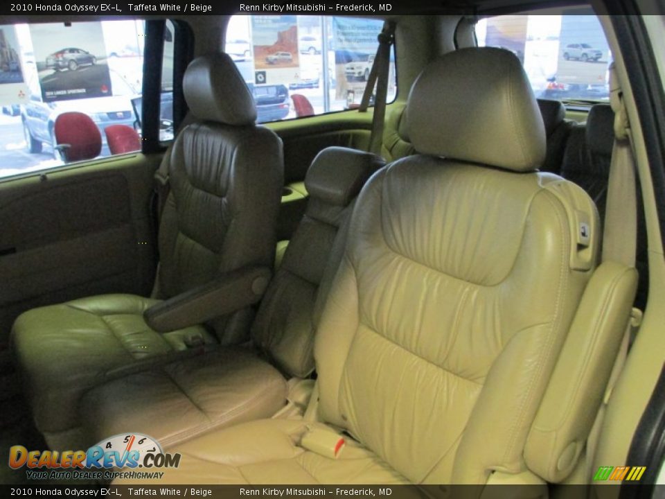2010 Honda Odyssey EX-L Taffeta White / Beige Photo #29