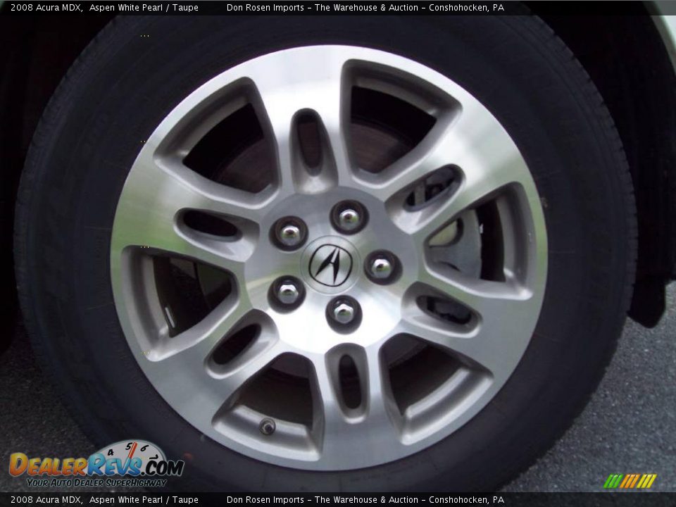 2008 Acura MDX Aspen White Pearl / Taupe Photo #18