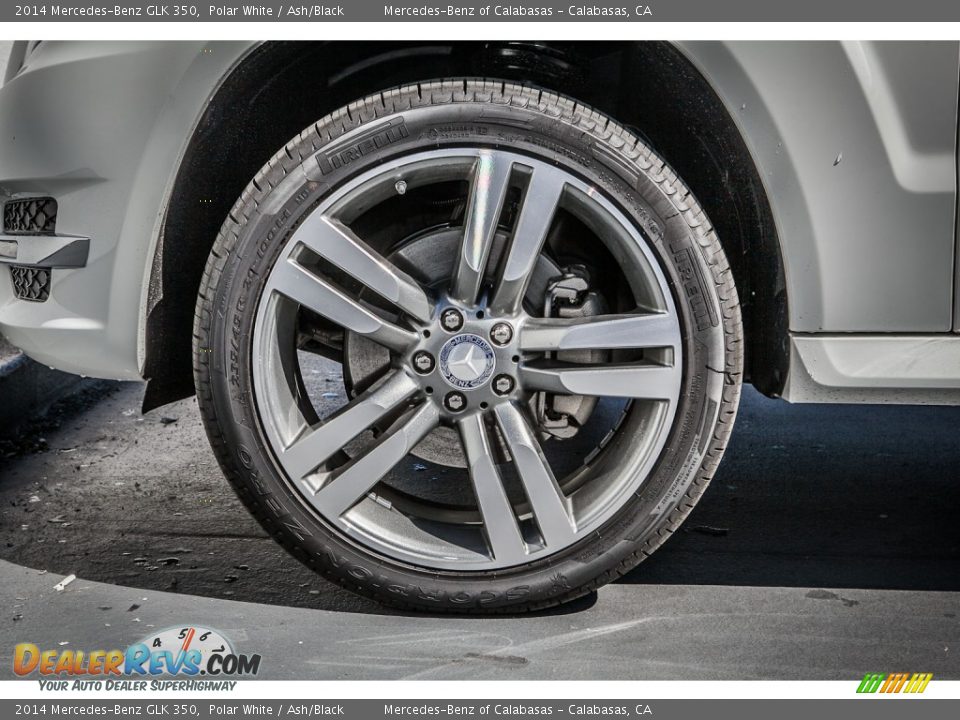 2014 Mercedes-Benz GLK 350 Polar White / Ash/Black Photo #10