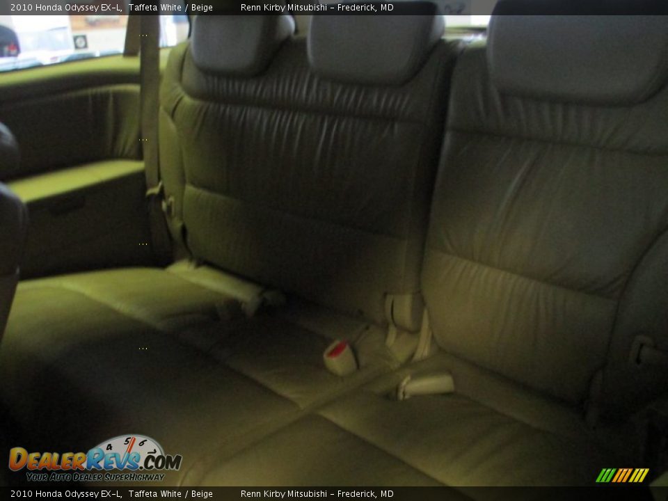 2010 Honda Odyssey EX-L Taffeta White / Beige Photo #31