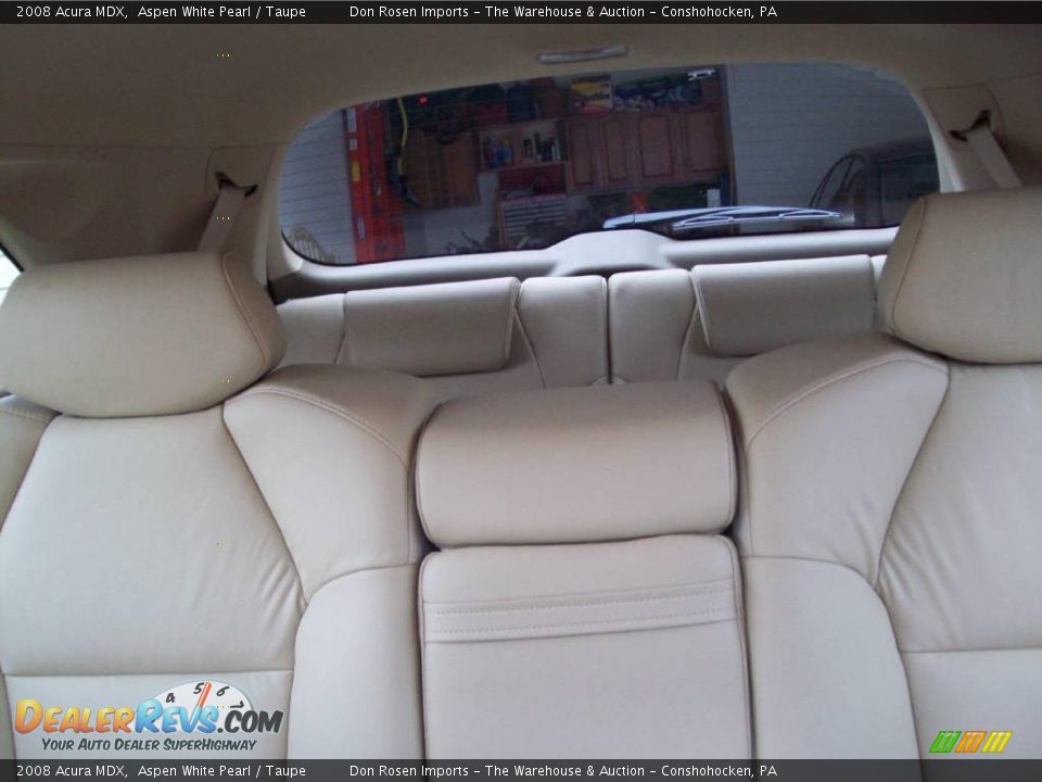 2008 Acura MDX Aspen White Pearl / Taupe Photo #23