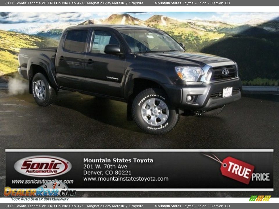 2014 Toyota Tacoma V6 TRD Double Cab 4x4 Magnetic Gray Metallic / Graphite Photo #1