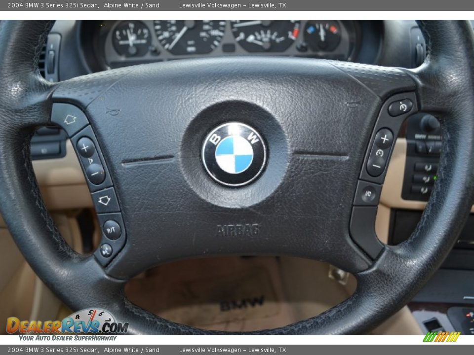 2004 BMW 3 Series 325i Sedan Alpine White / Sand Photo #16