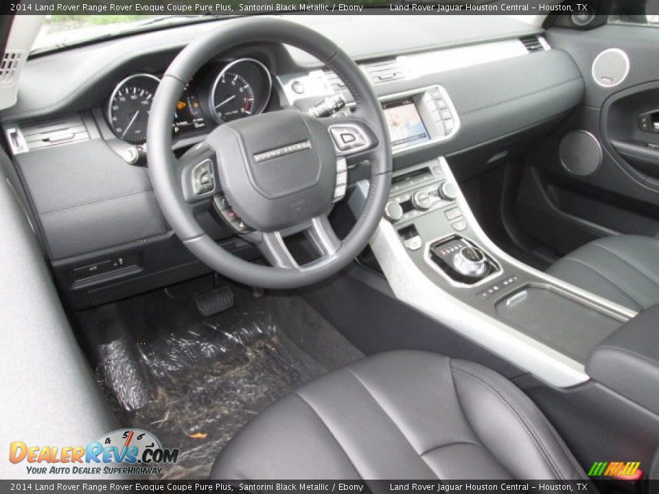 Ebony Interior - 2014 Land Rover Range Rover Evoque Coupe Pure Plus Photo #3