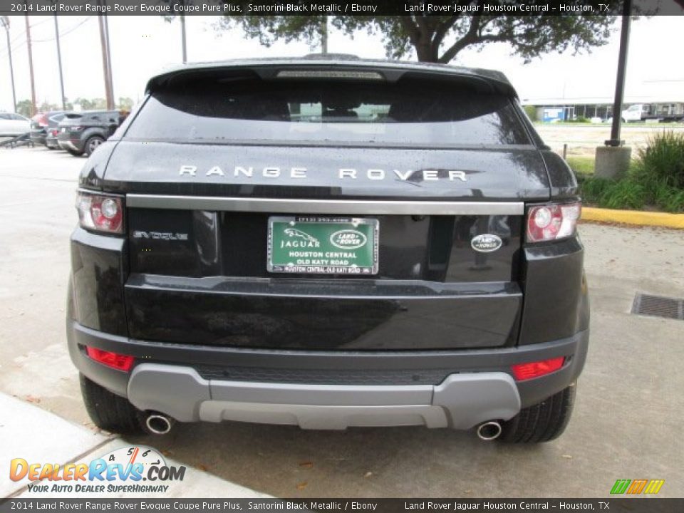 2014 Land Rover Range Rover Evoque Coupe Pure Plus Santorini Black Metallic / Ebony Photo #9