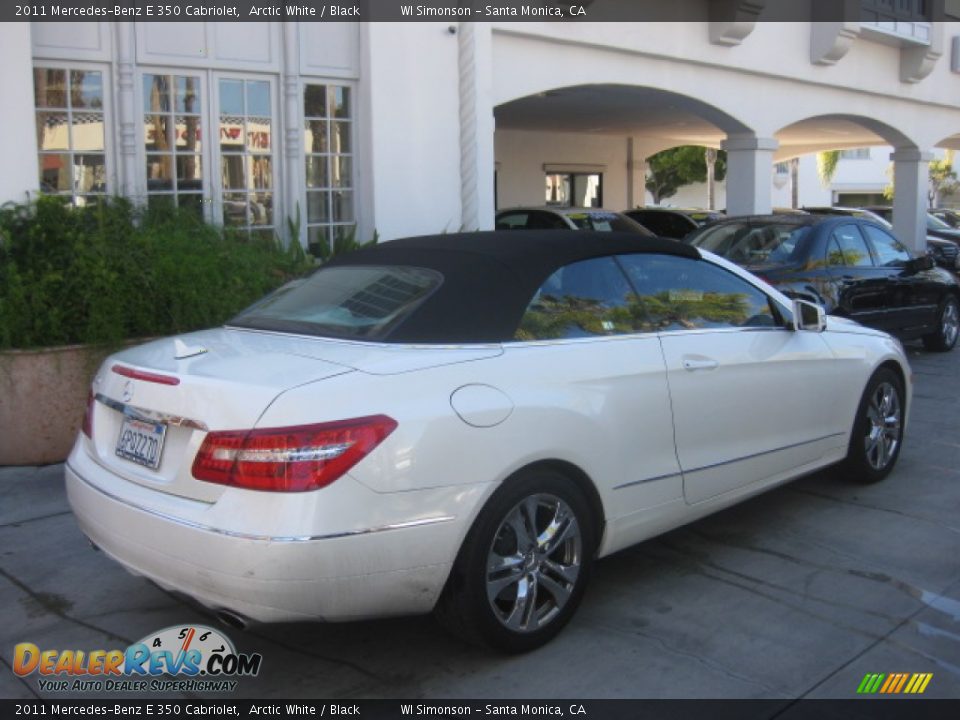 2011 Mercedes-Benz E 350 Cabriolet Arctic White / Black Photo #2