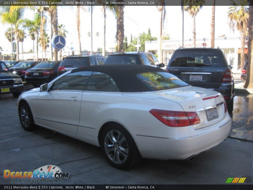 2011 Mercedes-Benz E 350 Cabriolet Arctic White / Black Photo #4