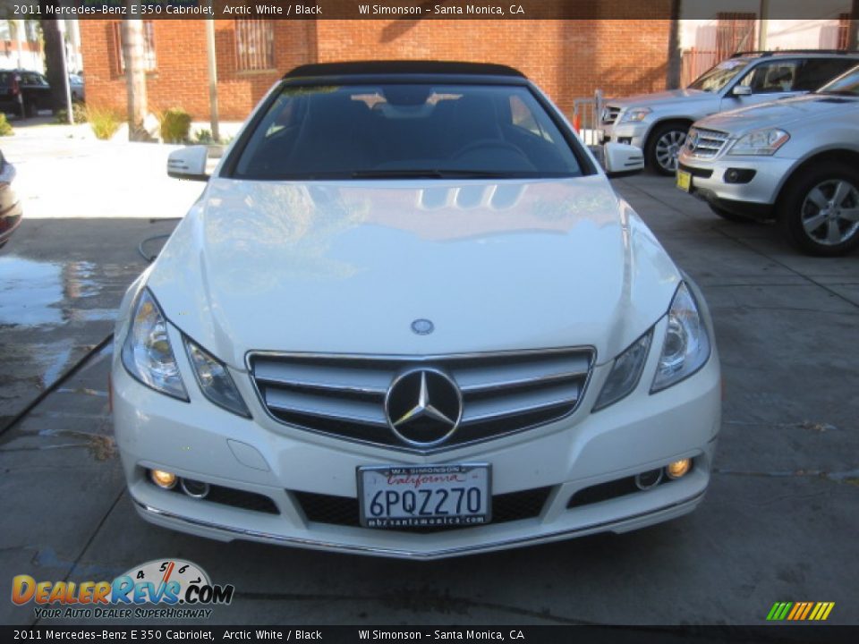 2011 Mercedes-Benz E 350 Cabriolet Arctic White / Black Photo #6