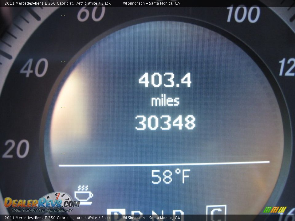 2011 Mercedes-Benz E 350 Cabriolet Arctic White / Black Photo #9