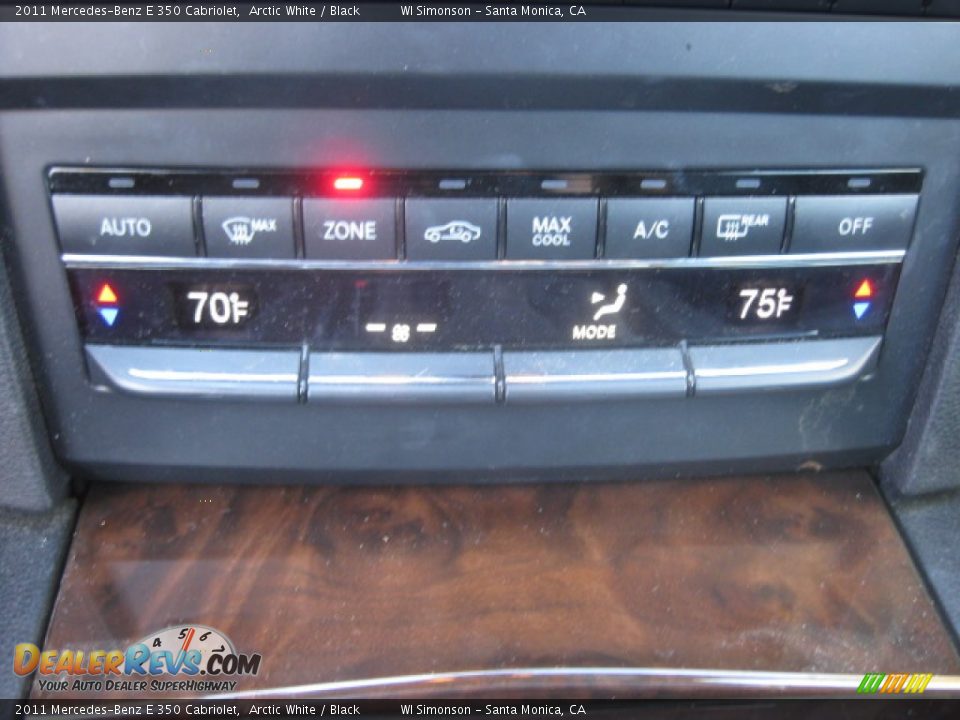 2011 Mercedes-Benz E 350 Cabriolet Arctic White / Black Photo #13